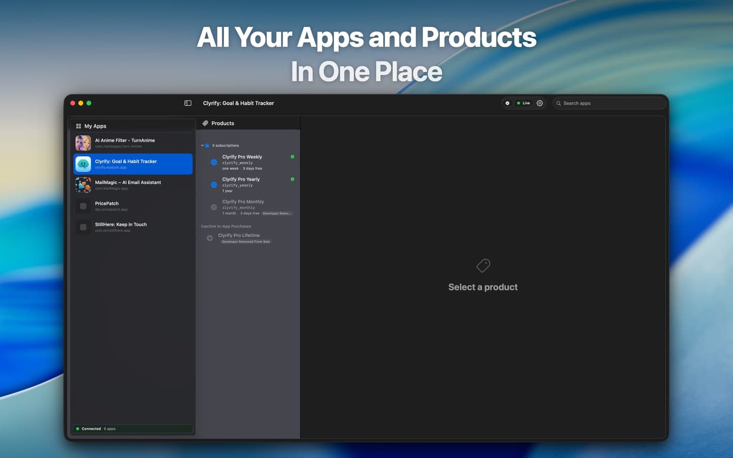 All your apps and products in one place